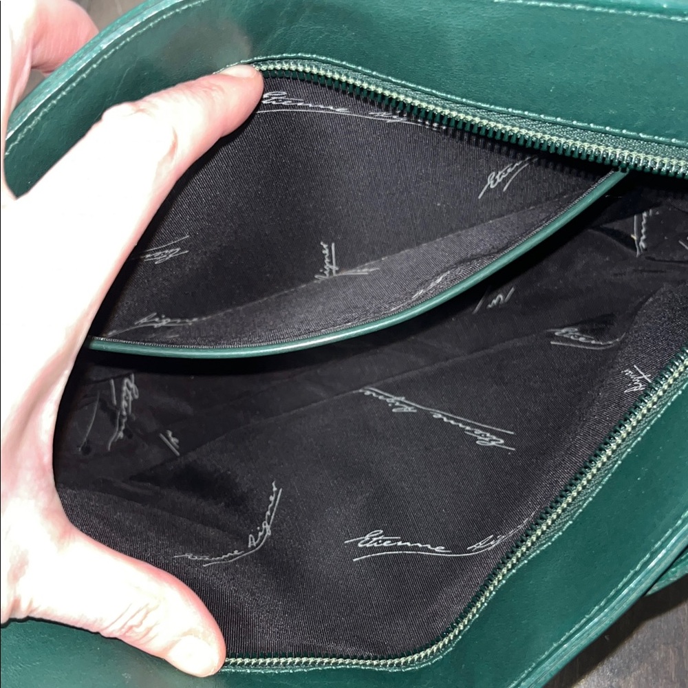 Aigner Green Clutch with Logo - Picture 8 of 9